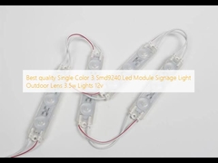 Miglior qualità Single Color 3 Smd9240 Modulo a Led Signage Light Outdoor Lens 3.5w Luci 12v