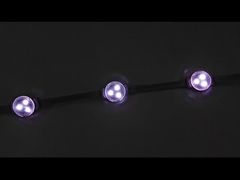 Illuminazione a punto per esterni natalizia e festiva permanente IP67 12v, LED SMD3535 RGB da 30mm