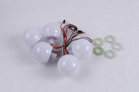 DC12V 2W RGB LED Point Light Global Milky Face Mask 65mm LED Amusement Lamp