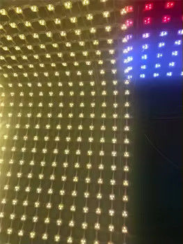 Grid screen LED intelligent panoramic 3D outdoor waterproof acrylic integrated grid screen architectural landscape light