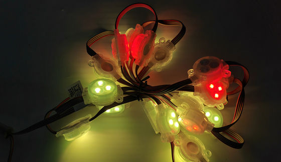 RGB LED Point Light  1W Epistar Chip 30mm RGB LED Point Light Waterproof Outdoor IP67 with PC Body