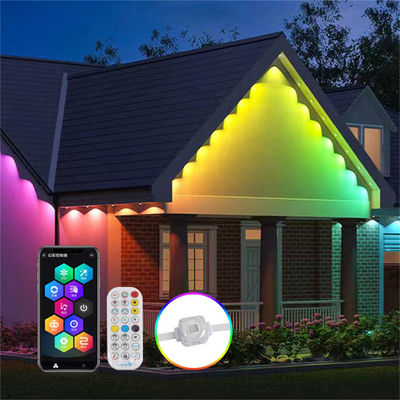 Christmas Outdoor Decoration DC12V SMD5050 RGBW Permanent Outdoor String App Pixel Eaves Led Lights