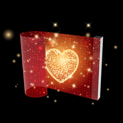 RGB Colorful LED Transparent Film Screen Indoor Flexible LED Display Screen