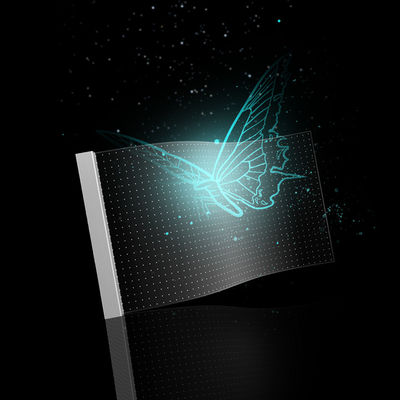 Indoor Flexible Transparent LED Screen Glass Film Crystal LED Display Adhesive LED Screen