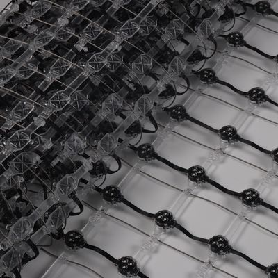 Outdoor Advertising Soft Flexible Transparent LED Mesh Display Screen Novastar System Controlled