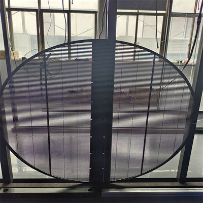 High Brightness Full Color RGB P2.6 Mesh Grille Large Indoor Transparent Glass LED Display Panel Screen