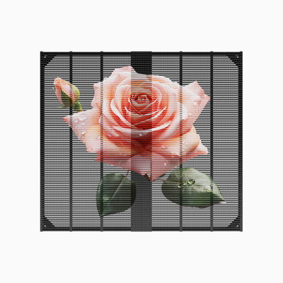 IP67 Led  Media Player  P2.6 -5.2  Glass TV Video Billboard Wall Advertising Window Building Transparent Led  Grille Screen