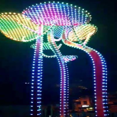 Qualità  IP67 Waterproof Led Light Module Programmable RGB Led Point Light Long-Distance Signal Transmission for Landmark Decoration Projects fabbrica