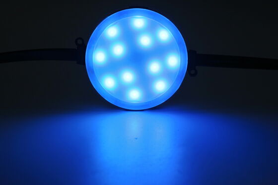 80mm RGB DC24V Pixel Point Light DMX512 IP67 Waterproof 120° Beam Angle UV Resistant