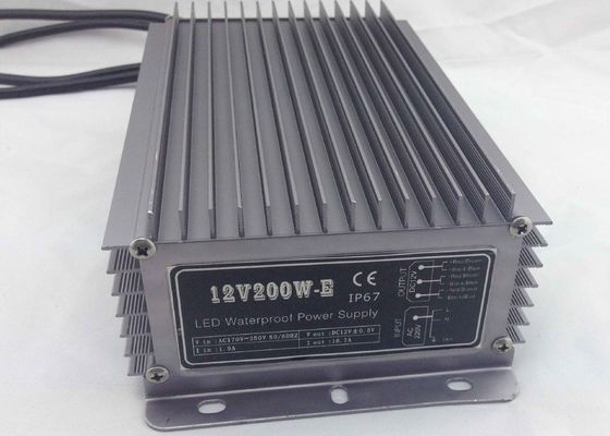 High Efficiency Waterproof LED Power Supply , 24 V 8.3A 200W Waterproof LED Driver