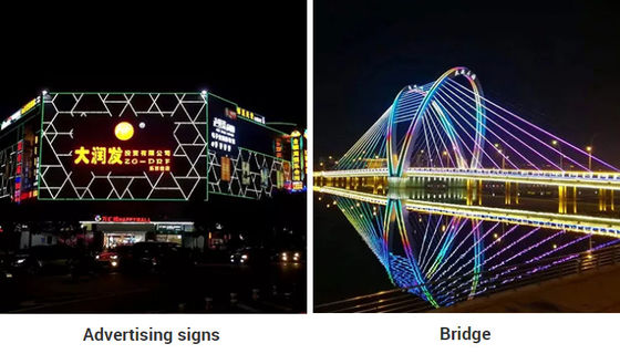 3in1 SMD5050 LED Linear Light DC24V 12W Building Facade Lights DMX512 / SPI Control