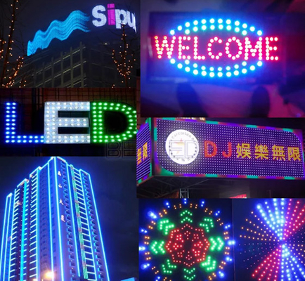 Il tipo IP67 della pallottola impermeabilizza individualmente il colore pieno RGB del pixel di 12MM LED indirizzabile