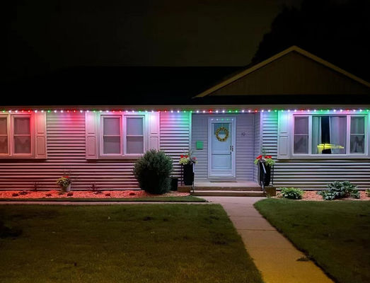 Permanent Holiday LED Point Light 20mm Waterproof 1903 / 2904 IC Christmas Holiday Light