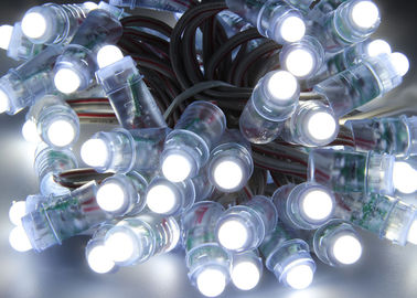 Il chip all'aperto il Rgb 12mm di DC5V 0.3w Epistar ha condotto il segno leggero IP67 delle corde del pixel