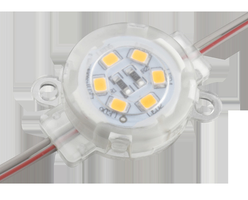 La singola luce all'aperto IP67 del punto di colore 30mm LED impermeabilizza il corpo del PC di 0.6W 12V 30mm