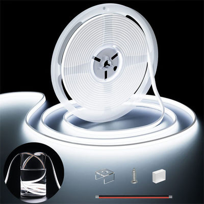 IP20 Cob Led Tape Light Single Color DC24V / 12V 11W 8mm Flexible