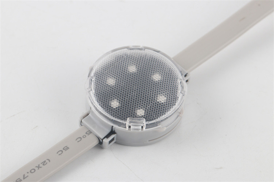 Sorgente puntiforme leggera della luce del pixel del segnale del punto 1.8W DC15V 40mm Smd3535 DMX512 3RGB+3W di IP67 LED