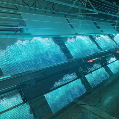 Display adesivo a LED a pellicola flessibile adesivo a pellicola trasparente per vetro