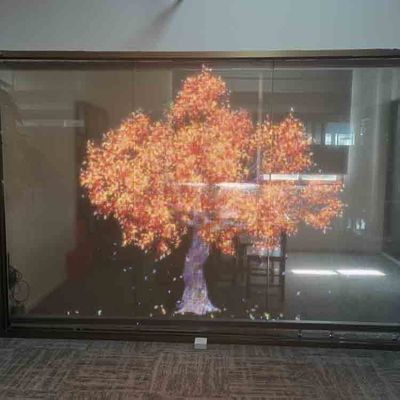 Adesivo Super Slim Flessibile trasparente LED Film pubblicitario LED Display Screen