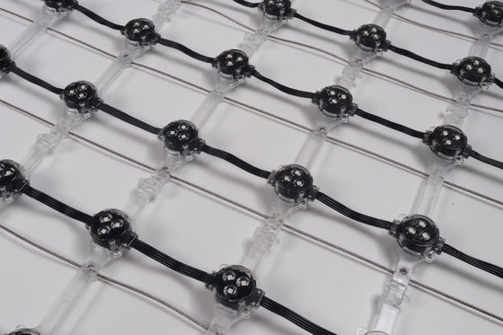 IP68 Display reticolato a LED flessibile a 30 mm impermeabile per la costruzione di tende di vetro