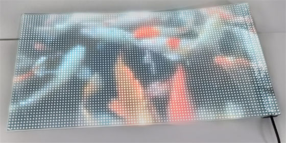 RGB Color LED trasparente Film Screen Indoor / Outdoor Display Video Screen