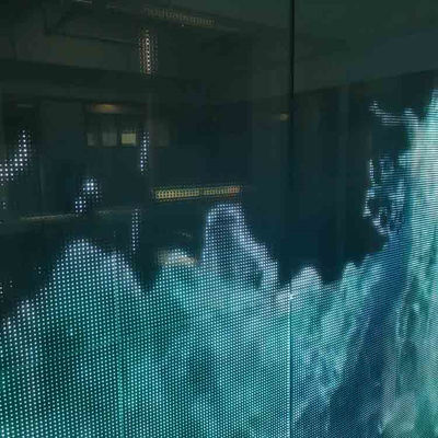 IP64 Film LED trasparente flessibile per esterni Screen LED trasparente per edifici