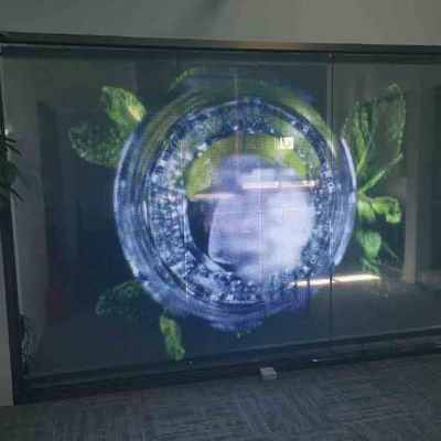 Flessibile schermo a pellicola trasparente a LED Facile installazione per la pubblicità