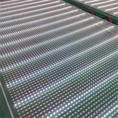 Display trasparente a LED vetro adesivo a parete interno P20 DC5V trasparente film flessibile a LED