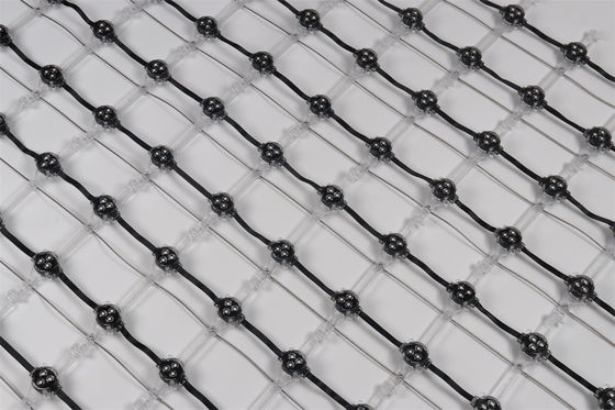 IP67 Acque resistenti 30 mm Flessibile schermo reticolato a LED per edifici esterni a tenda di vetro