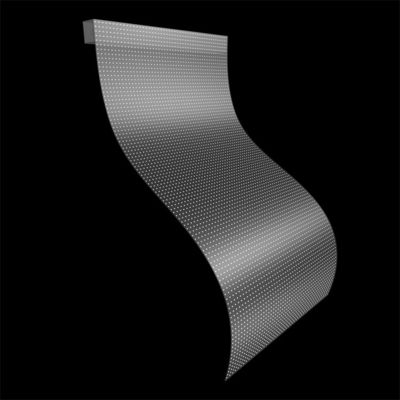 Display LED trasparente flessibile pannello di vetro finestra adesivo LED trasparente film schermo