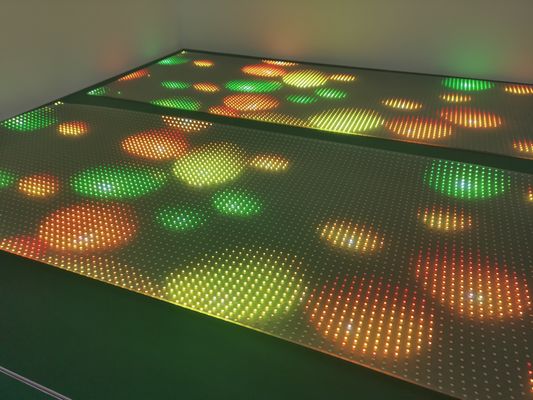 Display a LED adesivo a pellicola trasparente a LED super snella e flessibile per la pubblicità