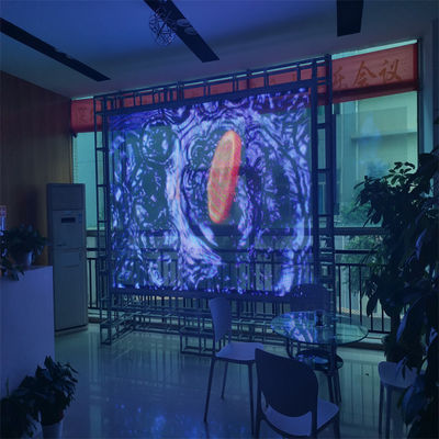P6 DC5V WE1314 RGB 16bit LED Screen film trasparente per la pubblicità Video display a parete