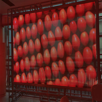 Display a LED adesivo a pellicola trasparente a LED super snella e flessibile per la pubblicità