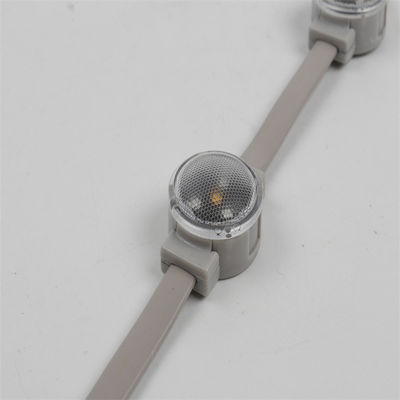 RGB SMD3535 Full color led pixel 30mm 12V 1W round waterproof led christmas lights with lens cover