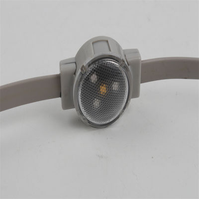 RGB SMD3535 pixel a LED a colori 30mm 12V 1W luci di Natale a LED a prova d'acqua rotonde con copertura dell'obiettivo