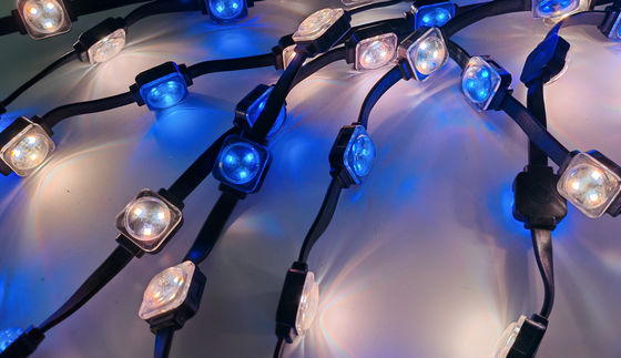 Soluzione di illuminazione permanente per l'esterno illuminazione decorativa a strisce led per facciate di edifici