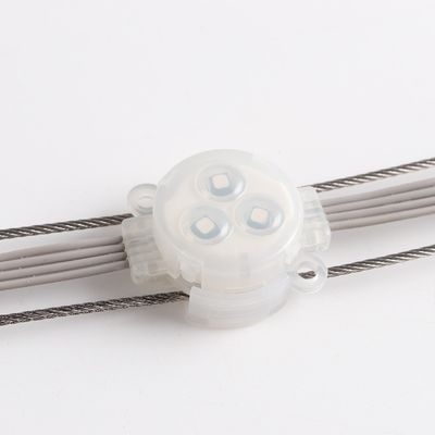 RGB LED Point Light 1W Epistar Chip 30mm RGB LED Point Light Impermeabile all'aria aperta IP67 con corpo PC