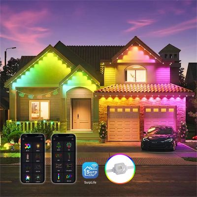 Decorazione natalizia all'aperto 160 Led RGBW SMD5050 Eave luci con telecomando