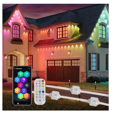 PC Shell Lampade per porte esterne IP67 Controllo WIFI 20*12.5mm DC12V/24V App Lampade permanenti RGB per esterni