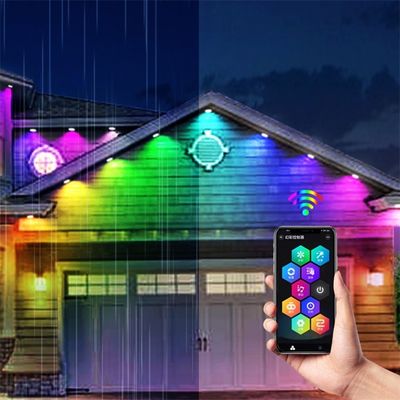 25mm di diametro luci a LED per le decorazioni di Natale, IP67 RGB fonte di luce a punta luci a corda