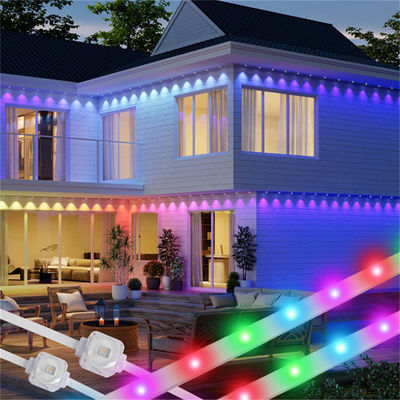 CE certificato IP67 impermeabile RGBIC Smart Eaves Light per tetti esterni