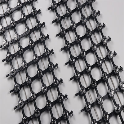 DMX512 Control LED Mesh Curtain Display Screen con angolo di raggio di 160 gradi e SMD3535*3 LED