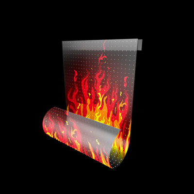 RGB Colorato LED trasparente Film Screen Indoor Flessibile LED Display Screen