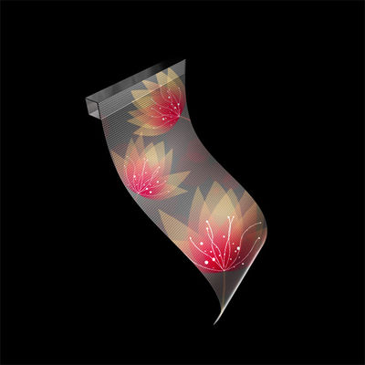 P10 Flexible Transparent Full-color LED Display Adhesive LED Screen on Glass for Outdoor Indoor Use