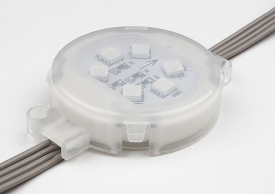 RGB Multi Color Changing LED Pixel Point Light 24V SMD5050 50mm per la costruzione di case IP67