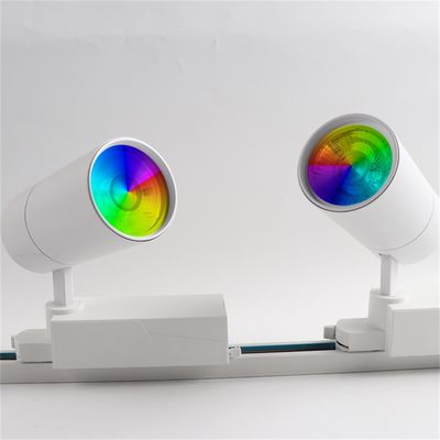 Sistema di illuminazione ferroviaria moderna LED Track Light con regolazione dell'angolo di 40W RGBW 2000LM di alluminio