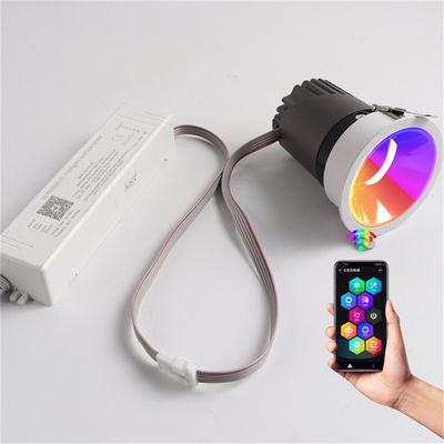 Ultra Thin 20W RGBW SPI USC2904 Riflettori a LED ricaricabili Circolare Anti Glare Per la decorazione del salotto