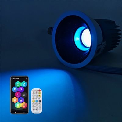 20W LED Recessed Spotlight Adjustable Luminous Value LED Colorful Spot Lights for Mall Decoration