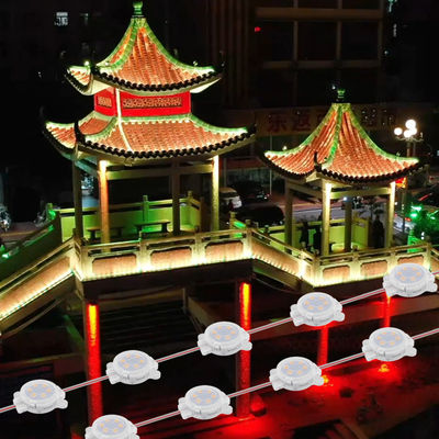 Traccia di alluminio permanente RGB 30mm 24V luci a pixel a LED per decorazioni per vacanze all'aperto IP67
