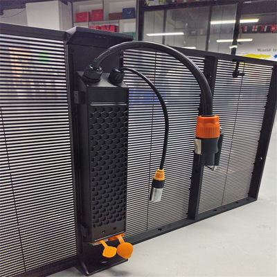 Hot Selling Led Transparent Grille Panels IP67 RGB P3.91 Window Outdoor Indoor Glass Film Led Strip Mesh Display Screen